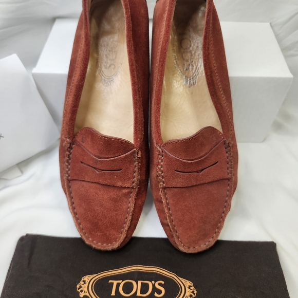 Tod's Women's Suede Loafers - Picture 2 of 8